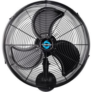 Tornado 20 Inch Pro Series High Velocity Oscillating Waterproof Outdoor Wall Mount Fan For Industrial, Commercial, Residential Use 3 Speed 5250 CFM UL Safety Listed