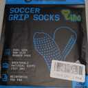 Lux Dual Grip Socks - Soccer Grip Socks for Men and Women. GripArray Performance & Comfort (Large, White)