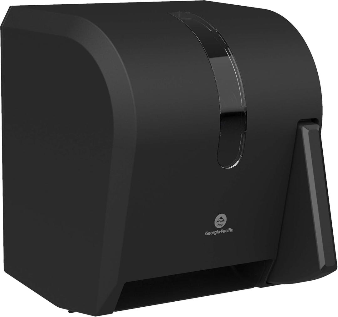 Georgia-Pacific Push Paddle Roll Paper Towel Dispenser by GP PRO, 54338A, Black