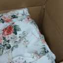 Laura Ashley - Queen Comforter Set, Reversible Brushed Cotton Flannel Bedding with Matching Shams, Luxuriously Soft & Warm Home Decor (Ashfield Red, Queen)
