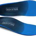 Arch Support Inserts for Men Women - Plantar Fasciitis High Arch Support Insoles, Orthotics Shoe Inserts for Flat Feet, Foot Pain Relief Shock Absorption and Cushioning (Mens 15-15 1/2) Size Large