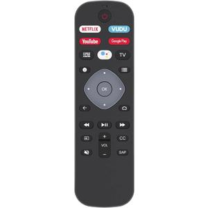 New URMT26RST004 Philips Voice Remote Control Replacement for 5704, 5604, 5766, 5806, 5000 Series Android Smart TV with Preset App Keys - Netflix, Vudu, YouTube, Google Play