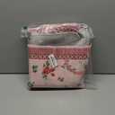 GarveeHome Runners for Hallways Non Slip, 2x6 Kitchen Runner Rug Red Bow Rugs for Bedroom Girls, Low Pile Soft Washable Runner Floral Red Area Rug for Nursery Entryway Dorm Christmas Decor