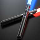Double Blade Light Saber, 4 Sound Sources, 12 RGB Colors, FX Metal Handle, 40 Inch, 2 Pack for Adults/Kids, Birthday, Halloween Cosplay