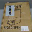 Proarea Rice Dispenser Rice Container 25 Lbs with Measuring Cup, XX-Large Holds 25 lbs