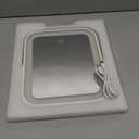 8" x 10" Lighted Vanity Mirror with 3-Color Dimmable LED, HD Professional Mirror with Lights, 360° Rotation, Portable Makeup Mirror for Bedroom Desk or Travel, No Batteries (White)