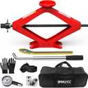 Scissor Jack for Car 2.5 Ton(5512 lbs) Car Jack Kit, Tire Changing kit with Lug Wrench Portable Auto Jack Tool Tire Jack for Car SUV MPV