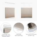 MYshade Top Down Bottom Up Shade Cordless Cellular Shades Blackout Blinds for Indoor Windows Room Darkening Window Blinds & Shades Easy to Install 55" W X 72" H (Beige)