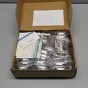 Ravinte 60 Packs (30 Pairs) 3/8" Inset Satin Nickel Cabinet Hinge,Self Closing Hinges for Kitchen/Bathroom/Furniture Cabinets & Doors,Decorative Cabinet Hardware Kitchen Cabinet Hinge with Door Bumper