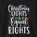Christmas Lights And Equal Rights Xmas Equality Ugly T Shirt Size L