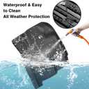 Powerty Floor Mats for 2018-2024 Ford Expedition (Fit 2nd Row Bucket Seats/7 Seats) Accessories All Weather Floor Liner 3D TPE 1st & 2nd Row Floor Mat Heavy-Duty Floor Liners