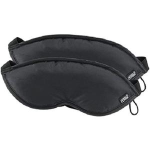 Lewis N. Clark Comfort Eye Mask + Sleep Aid to Block Light for Travel, Airplane, Hotel, Airport, Insomnia + Headache Relief with Adjustable Straps, 2 pack, Black (2 Count (Pack of 1))