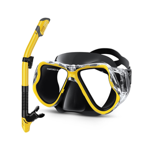Greatever Dry Snorkel Set,Panoramic Wide View,Anti-Fog Scuba Diving Mask,Professional Snorkeling Gear