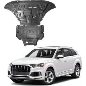 Engine Splash Shield Fit for Audi Q7 2017-2024 Lower Engine Case Guard Under Engine Cover Fit for Audi Q8 SQ8 2019-2025 Front Engine Guard + Transmission Guard Mud Flaps