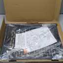 Tecmojo 1U Sliding Rack Shelf,4-Post Vented Rack Mount Shelf,13.8in Deep with Adjustable Mounting Depth 13.8-19.7in,Supports to 110lbs,for 19 Inch AV/Network Equipment Rack,Unassembled,Black