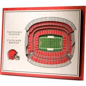 YouTheFan NFL 5-Layer StadiumView Wall Art, 17"L x 13"W