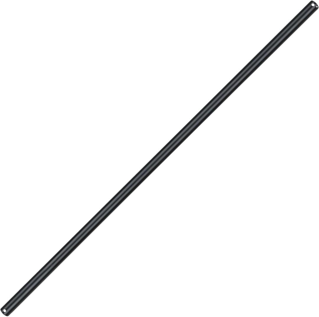 48 inch Ceiling Fan Downrod , 4 FT Black Downrod for Ceiling Fan, 1 inch Outside Diameter, Ceiling Fan Extension Downrod, Ceiling Fan Boom Suitable for a Wide Range of Fans (Black, Not Threaded)