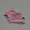 Supet Cat Harness and Leash Set - Soft Mesh Adjustable Cat Vest Harness with Reflective Strap for Walking Cat and Puppy Rabbit (S (Chest: 9.5" - 13.0"), Pink)