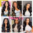V Part Wig Body Wave Synthetic Wigs for Women 24inch Black Hair V Part Wigs Upgrade U Parts Wig Glueless Full Head Clip in Half WIG for Black Women V Shape No Leave Out Thin Hair