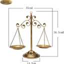 Antique Vintage Libra Jewelry Tower | Fairness Balance Scale | Lawyer Office Dcor | Law Art Vintage Style Sculpture | Unique Gift Ideas for Attorney Law Student Judge Retirement | Bronze