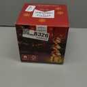 Set of 4 Christmas Lighted Gift Boxes, Stackable Light Up Present Boxes Ornament, Battery Operated Xmas Present Boxes, LED Christmas Boxes with Bows for Indoor Christmas Tree, Yard, (Red)