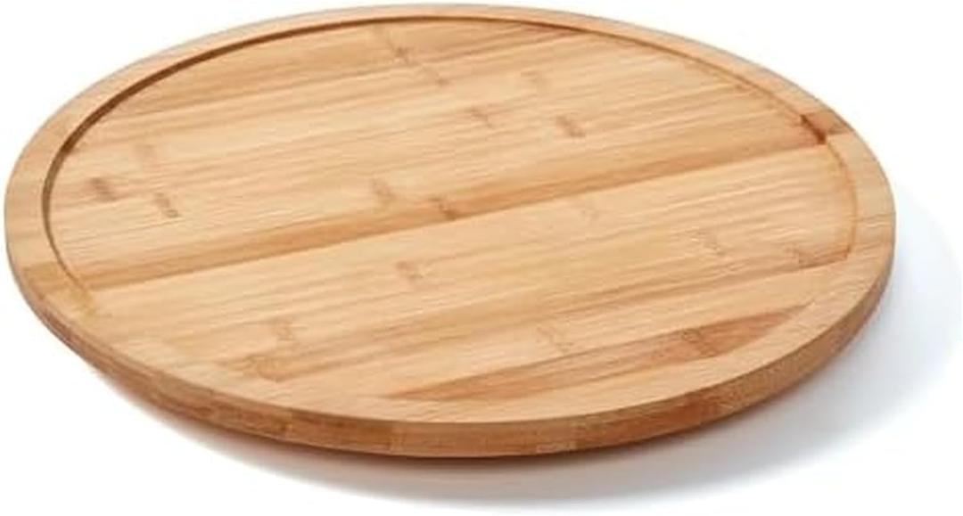 Copco Versatile 14-Inch Bamboo Lazy Susan: Cabinet Storage, Table Turntable, and Charcuterie Serving Solution - Stylish, Durable, and Perfectly Sized