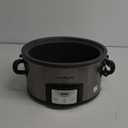 Crock-Pot 6 Quart Cook & Carry Programmable Slow Cooker with Digital Timer, Stainless Steel (CPSCVC60LL-S), Ideal for Portable Cooking