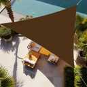 Shade&Beyond Triangle Sun Shade Sail 20'X20'X20' Permeable Canopy Mocha for Patio Garden Yard Deck Pergola (We Make Custom Size)