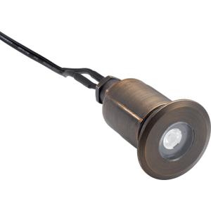 Kichler 12V MR8 Recessed In-Ground Basic Trim Centennial Brass, 2.00x3.00x2.00