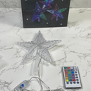 Christmas Tree Topper Lighted, Christmas Tree Star with Remote Control