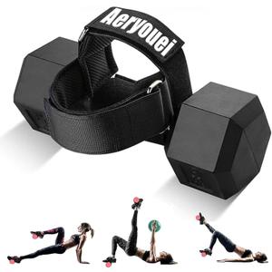 Dumbbell Foot Attachment, Tibialis Trainer, Adjustable Ankle Weights, Leg Workouts at Home for Hip Flexors,Ankle Straps for Weight Lifting,Shin Splint,Hamstring Curls,Leg extensions,Home Gym Equipment (Black (Single))