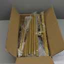 Arch Backdrop Stand, Set of 2, 7.2 ft and 6 ft, Stable Structure, Easy Assembly, Gold Metal Arch Backdrop Stand with Cover for Wedding, Birthday Party, Celebration, and Ceremony Decoration