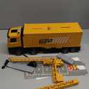 Construction Toys Truck Crane for Kids - Truck Race Track Kids Toy Eject Car Set Excavator Bulldozer Dump Trucks Cement Truck Vehicle Easter Christmas Birthday 2-8 Years Old Boy Girl Gift