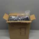 5 Tiers Shoe Rack Organizer for Closet Shoe Holder Storage Narrow Plastic Vertical, Free Standing Shoe Rack Shelf for Entryway Stackable Stability DIY, Black