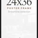 24x36 Poster Frame - Slim Molding - Black