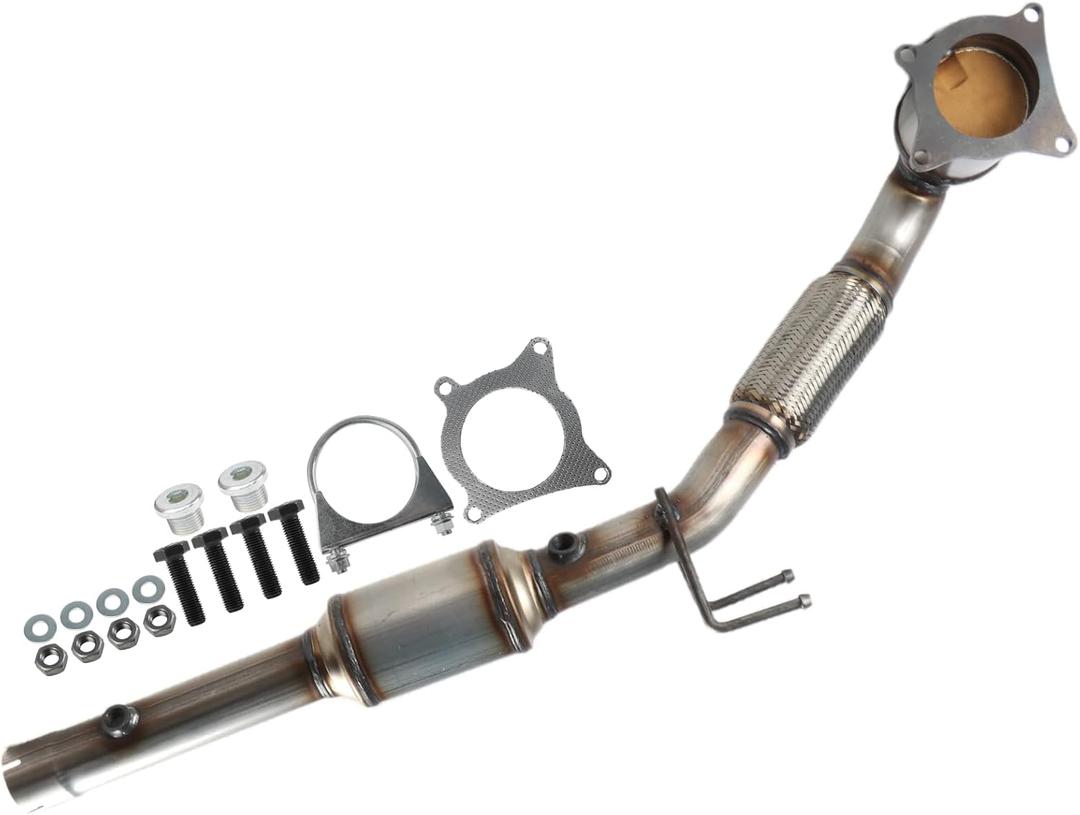 Catalytic Converter Pipe Fit for Volkswagen Jetta 2006-2007, For Volkswagen EOS 2007-2008, Compatible with Audi A3 2006-2008 2.0L OE# 642007