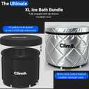 Insulated Cold Plunge Tub for Athletes,Fitness and Wim Hom Enthusiasts, Portable Ice Bath at Home for Indoor & Outdoor Use With Drainage Hose & Protective Cover,116Gal, Chiller Compatible