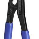 WORKPRO 7 Inch Water Pump Pliers, Quick Release Groove Joint Pliers, CR-V Tongue and Groove Pliers for Home and Industrial Repair, V-Jaw & Push-Lock Desigh, Comfortable Grips, Upgraded Wide Opening