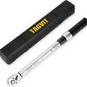 3/8 Inch Drive Click Torque Wrench, 9-81 Ft-Lb/12.2-110.2Nm Dual Direction Adjustable With Dual Range Scales, 3% High Accuracy for Bike Motorcycle Auto Repair