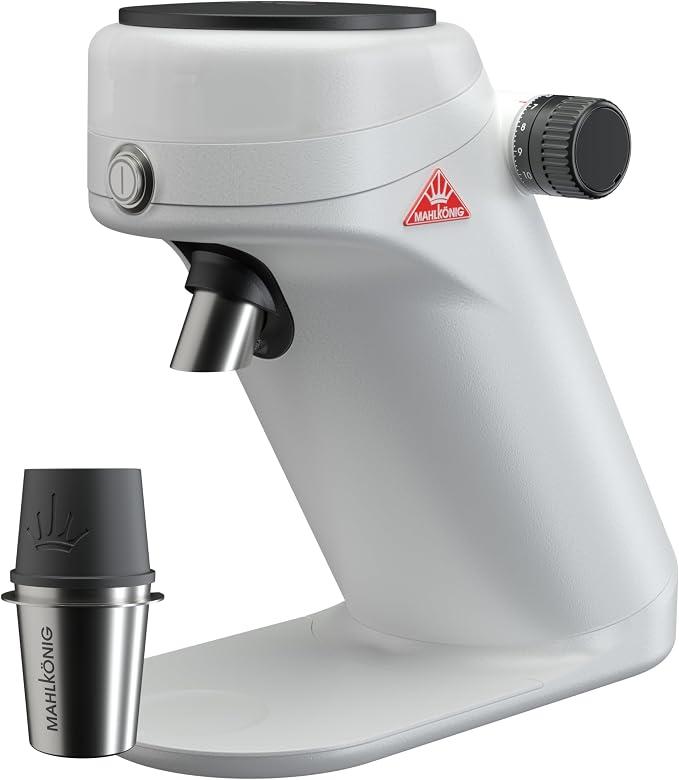Mahlkönig X64 SD Single-Dose Coffee Grinder – 64 mm Flat Burrs, Stepless Adjustment, Zero Retention, 1950 RPM, Compact Quiet Design, Home Espresso & Brew Grinder (White)