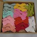 CLLOT 40 Pieces Girls Hair Bows Linen Fabric Bows Alligator Clips Hair Accessories for Little Girls Toddlers Kids and Teens