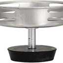 2 x EZ-FLO Rubber Flat Bottom Replacement Basket, 3-1/2 Inch Diameter, Stainless Steel, 30058