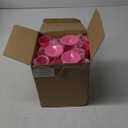 Maxcheck 12 Pcs Champagne Flutes Bulk Acrylic Toasting Drinking Flute Goblet Champagne Cups, 6 oz Plastic Wine Glasses for Wedding Bachelorette Bridal Shower Anniversary Birthday Party (Hot Pink)