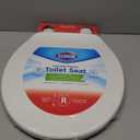 Clorox Round Beveled Plastic Toilet Seat with Easy-Off Hinges  Wiggle-Free Design