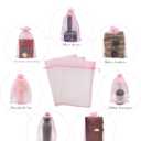 Jexila 50pcs Valentines Day Large Organza Bags 8X12 inch Pink Mesh Bags Drawstring Jewelry Gift Pouch for Baby Shower Birthday Wedding Party Favor Goodie Candy Bags (Pink)