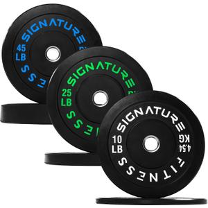 Fitvids Olympic Bumper Plates Set, 2" Weight Plates for Strength Training & Weightlifting, Paris or Set or Set with Barbell, Multiple Options