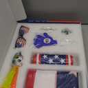 Soccer Fan Gear Set for 2026 World Tournament, Soccer Party Favors Kit with Flag,Scarf, Face Paint, Clapper, Horn&Glasses,Supporter Accessories for Game Day, Sports Event, Gift