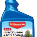 BioAdvanced 3-in-1 Insect, Disease, and Plant Mite Control - Insecticide, Fungicide & Miticide - Ready-to-Spray- Prevents Pests and Diseases - Up to 30 Days Protection - 32 fl oz Bottle