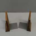 TILISMA Bookends for Heavy Books – Walnut Wood Book Ends for Shelves – Heavy Duty Bookends to Hold Books – Decorative Book Ends for Home Library – Wooden Bookend for Shelf - Bookshelf Accessories