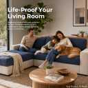Modular Sofa Cover Sectional Couch Slipcovers for Dogs Pet Friendly | High Elastic Jacquard Cushion Protector, Machine Washable Living Room Furniture Cover (Sofa Backrest 1-Piece)